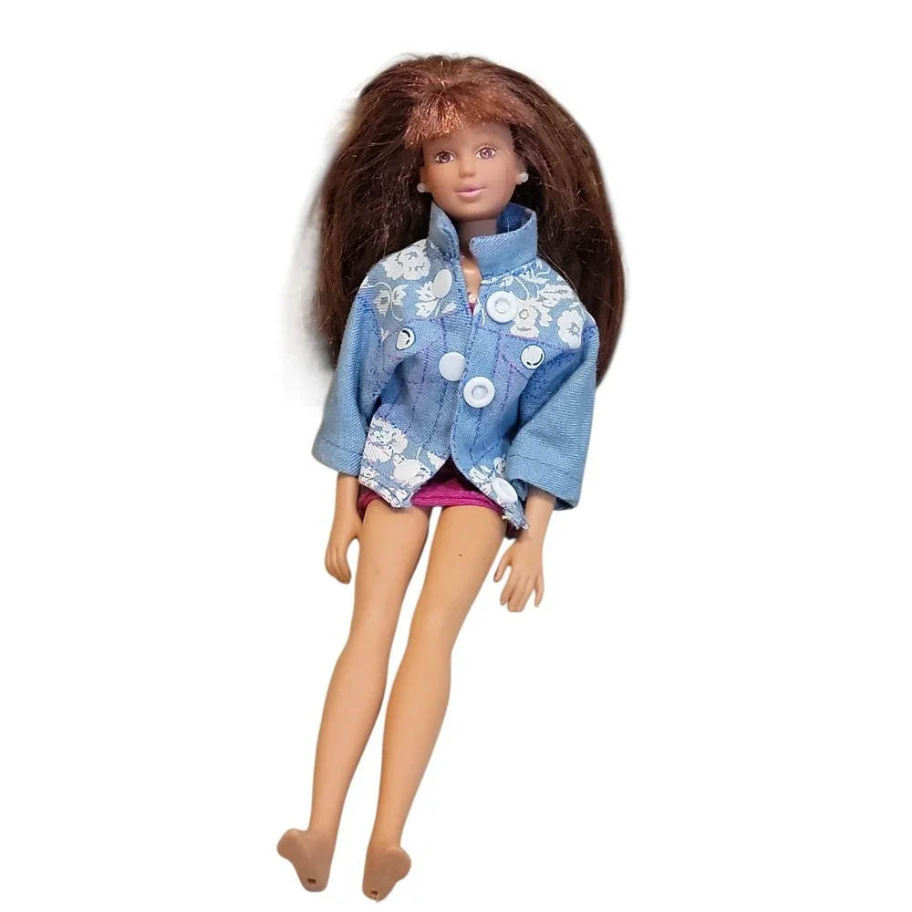 Vtg 1987 Hasbro Barbie Doll Bendable Legs Red Hair Brown Eyes China